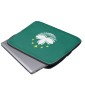Macau-Flagge Laptopschutzhülle (Vorne Knopf)