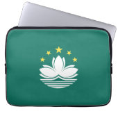 Macau-Flagge Laptopschutzhülle (Vorderseite)