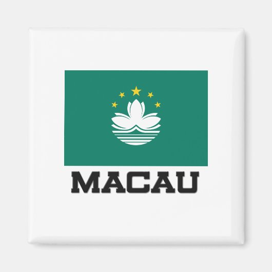 Macau-Flagge Magnet (Vorne)