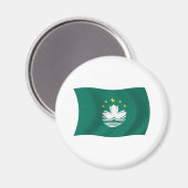Macau-Flagge-Magnet Magnet (Vorderseite/Rückseite)