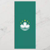 Macau-Flagge Menükarte (Rückseite)