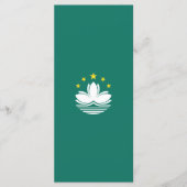 Macau-Flagge Menükarte (Vorderseite)
