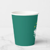 Macau-Flagge Pappbecher (Vorderseite)