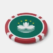 Macau-Flagge Pokerchips (Einzeln)