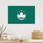 Macau-Flagge Poster (Küche)