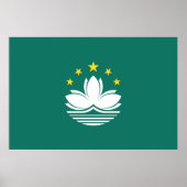 Macau-Flagge Poster (Vorne)