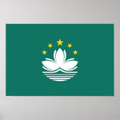 Macau-Flagge Poster (Vorne)