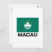 Macau-Flagge Postkarte (Vorne/Hinten)