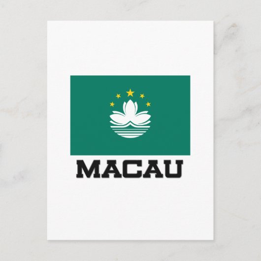Macau-Flagge Postkarte (Vorderseite)