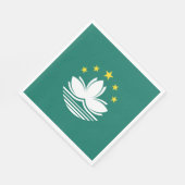 Macau-Flagge Serviette (Ecke)