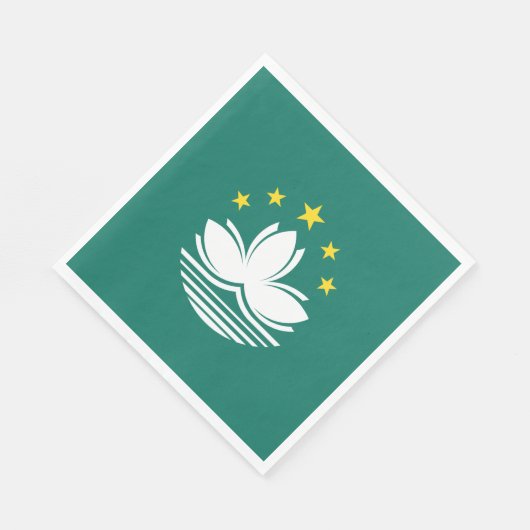 Macau-Flagge Serviette (Ecke)