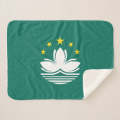 Macau-Flagge Sherpadecke (Vorderseite (Horizontal))