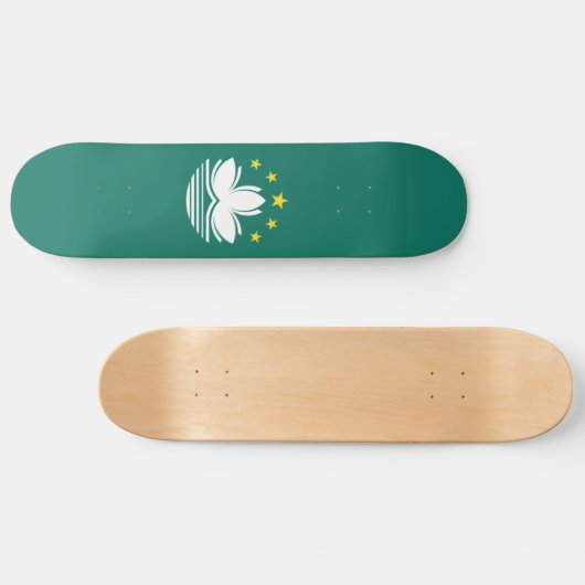 Macau-Flagge Skateboard (Horizontal)