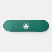 Macau-Flagge Skateboard (Horizontal)