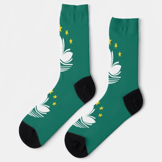Macau-Flagge Socken (Linkes Detail)