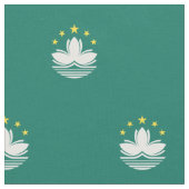 Macau-Flagge Stoff (Nahaufnahme)