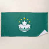 Macau-Flagge Strandtuch (Vorderseite)