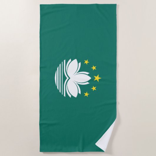 Macau-Flagge Strandtuch (Vorderseite)
