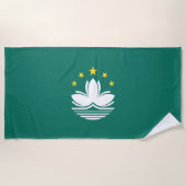 Macau-Flagge Strandtuch (Vorderseite)