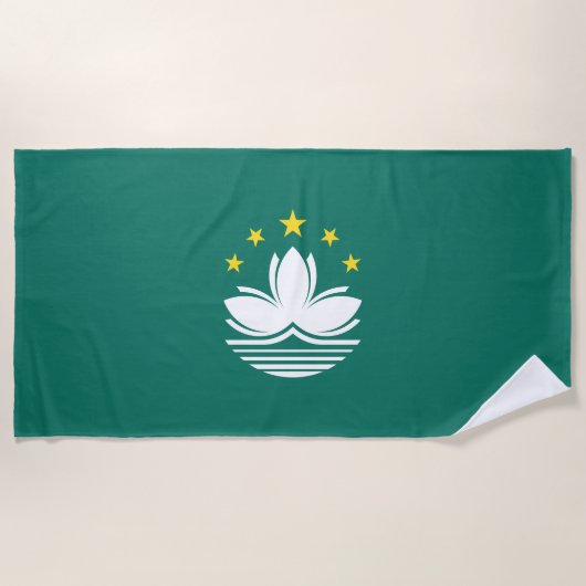 Macau-Flagge Strandtuch (Vorderseite)