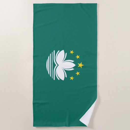 Macau-Flagge Strandtuch (Vorderseite)