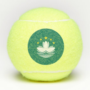 Macau-Flagge Tennisbälle
