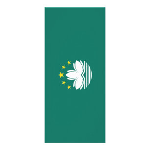Macau-Flagge Werbekarte