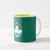 Macau-Flagge Zweifarbige Tasse (VorderseiteRechts)