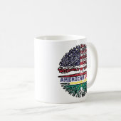 Macau Macanese American USA Tree Roots Flag Kaffeetasse (VorderseiteRechts)