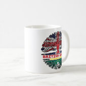 Macau Macanese Britische Tree Roots-Flagge Kaffeetasse (VorderseiteRechts)
