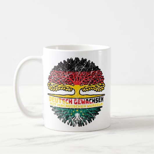 Macau Macauisch Deutsch Deutschland Baum Wurzel Kaffeetasse (Links)