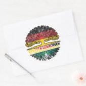 Macau Macauisch Deutsch Deutschland Baum Wurzel Runder Aufkleber (Umschlag)