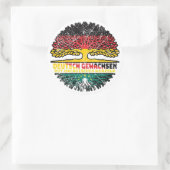 Macau Macauisch Deutsch Deutschland Baum Wurzel Runder Aufkleber (Tasche)