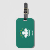 Macau National Flag Patriotic Gepäckanhänger (Vorderseite Vertikal)