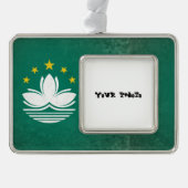 Macau Rahmen-Ornament Silber (Vorderseite)