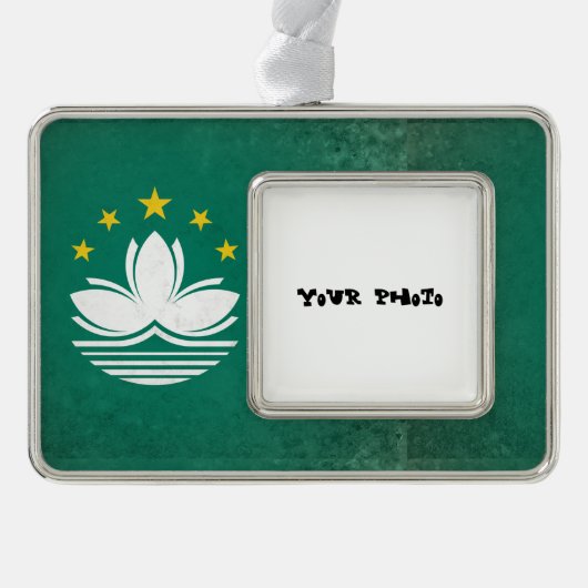 Macau Rahmen-Ornament Silber (Vorderseite)