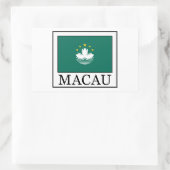 Macau Rechteckiger Aufkleber (Tasche)