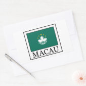 Macau Rechteckiger Aufkleber (Umschlag)