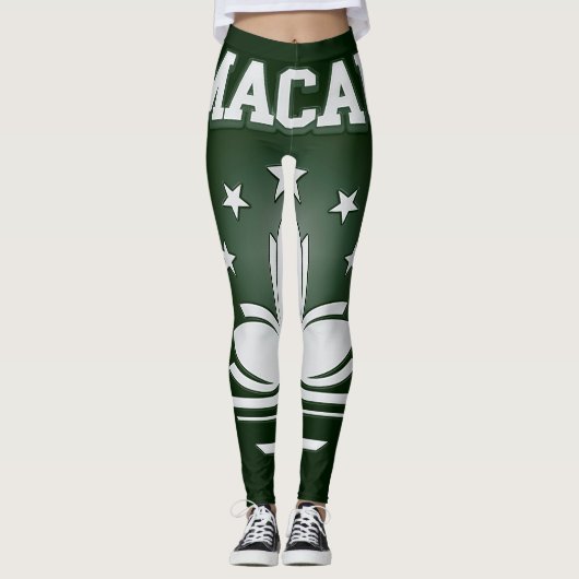 Macau-Wappen Leggings (Vorderseite)