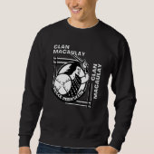 MacAulay Clan Gaelic Motto Swordsman Sweatshirt (Vorderseite)