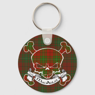 MacAulay Tartan Skull Schlüsselanhänger