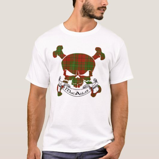 MacAulay Tartan Skull T-Shirt (Vorderseite)