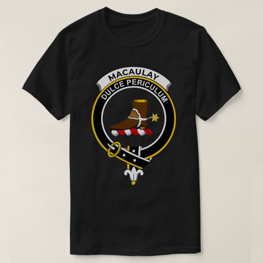 MacAulay Wappen Tartan Clan Scottish Clan 1 T-Shirt (Design vorne)