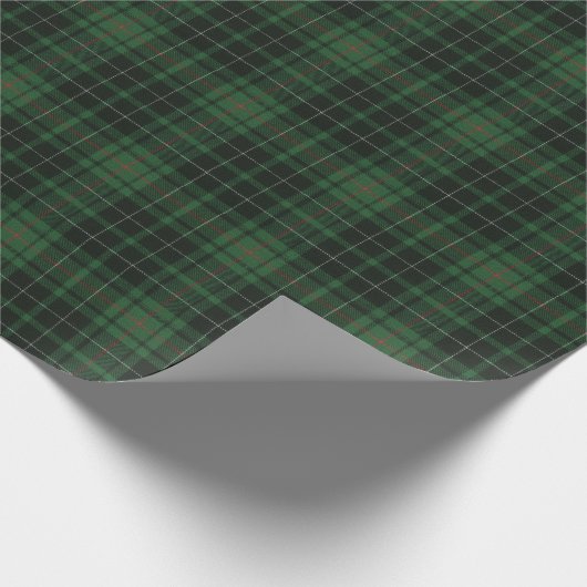 MacAuley Jagd Ancient Scottish Clan Tartan Geschenkpapier (Ecke)