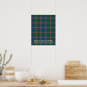 MacAuliffe Tartan Colors of Ireland Poster (Küche)