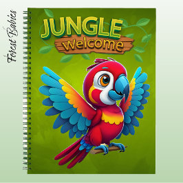Macaw Adorable Parrot Woodland Bird Wildlife 🦜 Notizblock