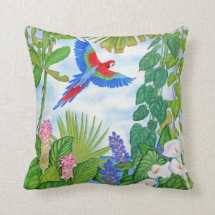 Macaw-Aquarell Kissen