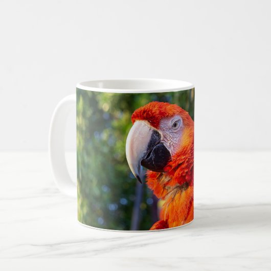 Macaw Bird Kaffeetasse (Vorderseite Links)