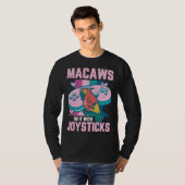 Macaw Bird Parrot Macaws Do it With Joysticks Game T-Shirt (Vorne ganz)