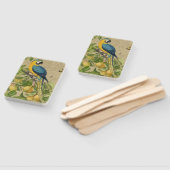 Macaw Blue Yellow Tropical Dschungel Antique Fächer (Non-assembled)